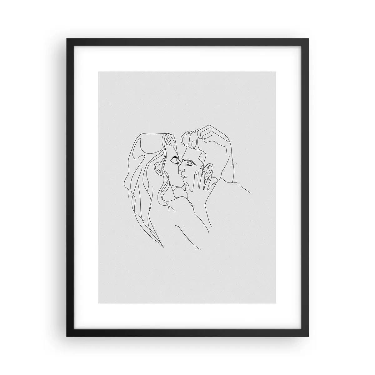 Plagát v čiernom ráme - Jedným ťahom - 40x50 cm