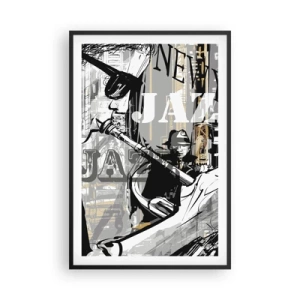 Plagát v čiernom ráme - V rytme New Yorku - 61x91 cm
