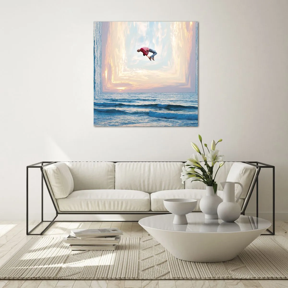 Obraz na skle - Do inej dimenzie - 50x50 cm