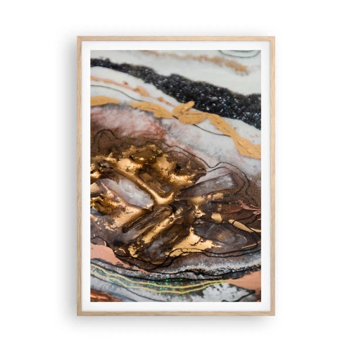 Plagát v ráme zo svetlého duba - Prvok krajiny - 70x100 cm