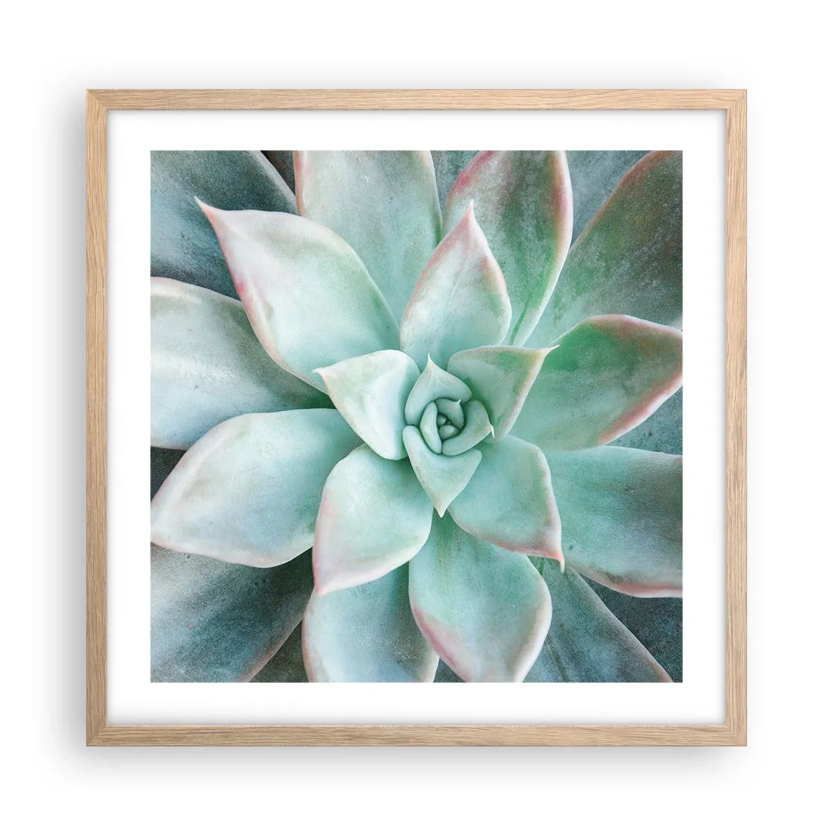 Plagát v ráme zo svetlého duba - Srdce púšte - 50x50 cm