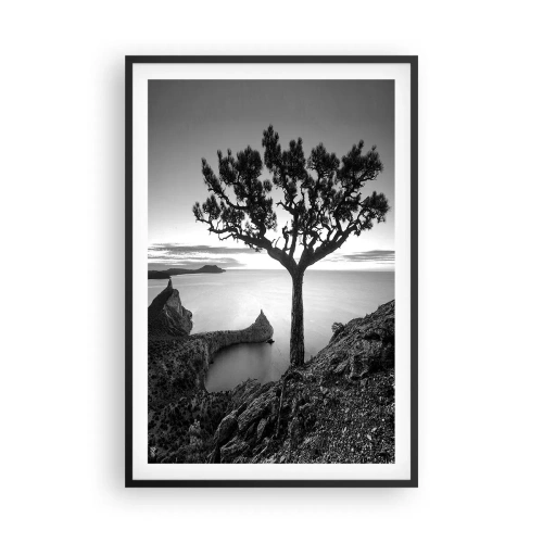 Plagát v čiernom ráme - Pokoj až k horizontu - 61x91 cm
