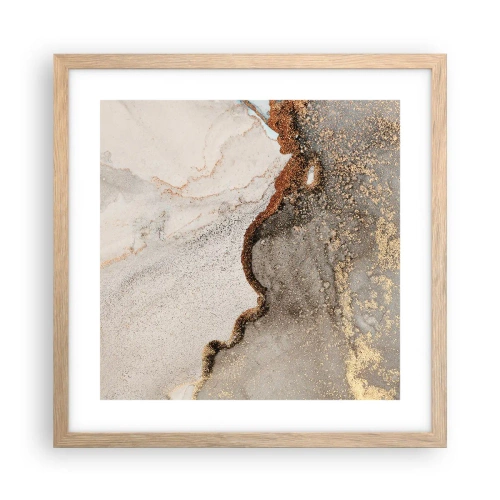 Plagát v ráme zo svetlého duba - Na hranici farieb - 40x40 cm