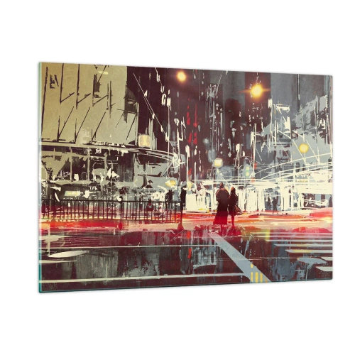 Obraz na skle - Veľkomestská doprava - 120x80 cm