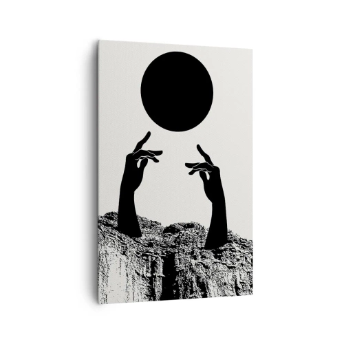 Obraz na plátne - Surrealistická kompozícia: slnko a zvyšok - 80x120 cm