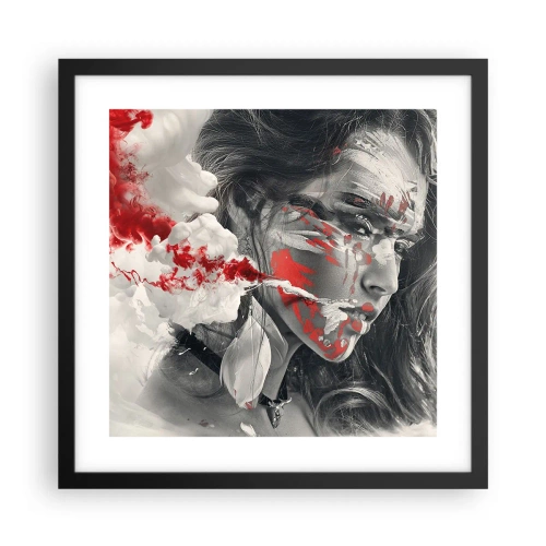 Plagát v čiernom ráme - V škárach absurdity - 40x40 cm