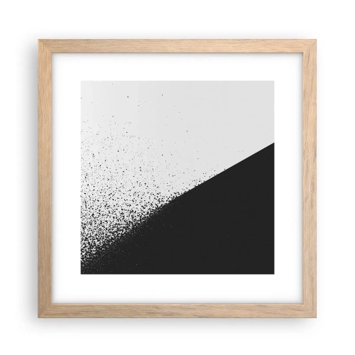 Plagát v ráme zo svetlého duba - Rýchlejšie a rýchlejšie, viac a viac - 30x30 cm
