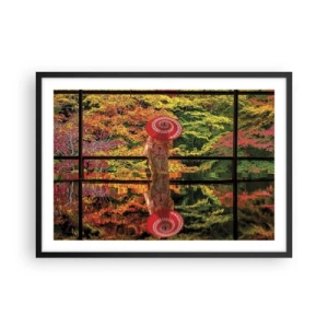 Plagát v čiernom ráme - V chráme prírody - 70x50 cm