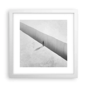 Plagát v bielom ráme - Jasný cieľ - 30x30 cm
