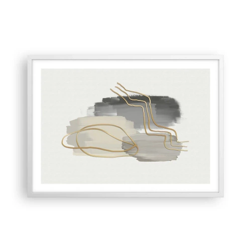Plagát v bielom ráme - Trvanie a pohyb - 70x50 cm