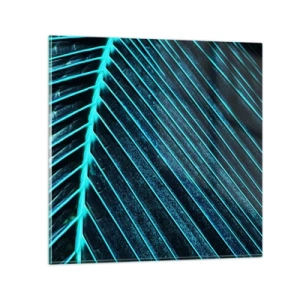 Obraz na skle - Textúra zelene - 30x30 cm