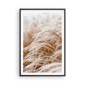 Plagát v čiernom ráme - Klanenie jesennému slnku - 61x91 cm