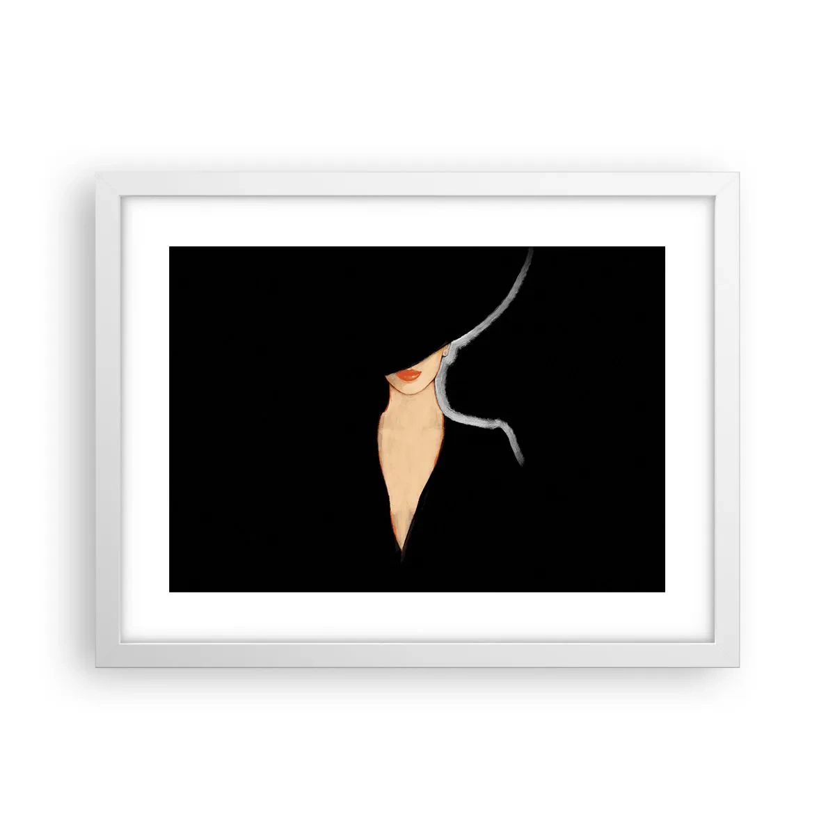 Plagát v bielom ráme - Elegancia a štýl - 40x30 cm