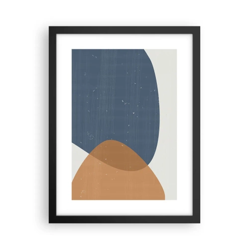 Plagát v čiernom ráme - Ovály a vplyvy - 30x40 cm