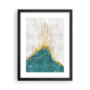 Plagát v čiernom ráme - Zlatý príliv - 30x40 cm