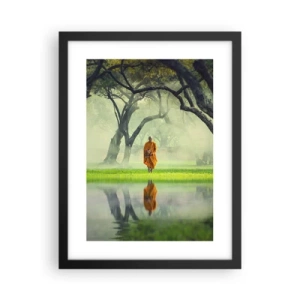 Plagát v čiernom ráme - Na ceste k osvieteniu - 30x40 cm