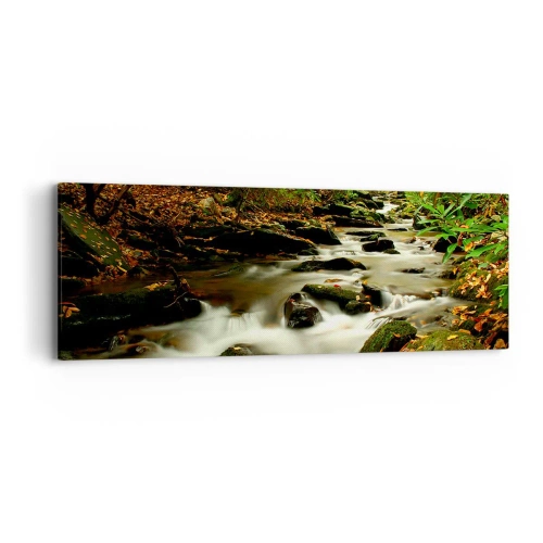 Obraz na plátne - Ako tekuté striebro - 90x30 cm