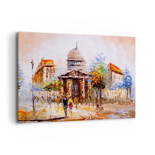 Obraz na plátne - Parížska prechádzka - 100x70 cm