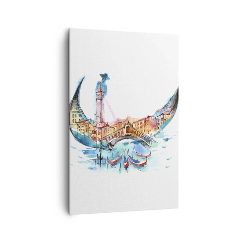 Obraz na plátne - Plávame mestom - 80x120 cm