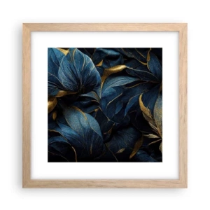 Plagát v ráme zo svetlého duba - Podšívané zlatom - 30x30 cm