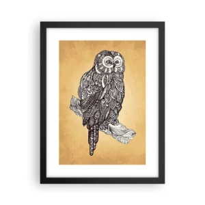 Plagát v čiernom ráme - Majstrovské ornamenty múdrosti - 30x40 cm