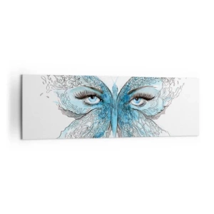 Obraz na plátne - Sýkorka modrinka eros - 160x50 cm