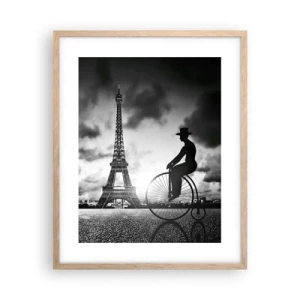 Plagát v ráme zo svetlého duba - Túžba po Belle Epoque - 40x50 cm