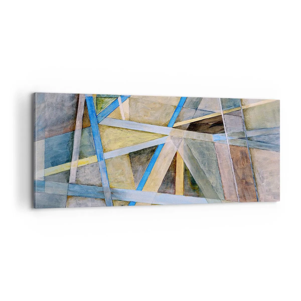 Obraz na plátne - Priamo alebo diagonálne? - 100x40 cm