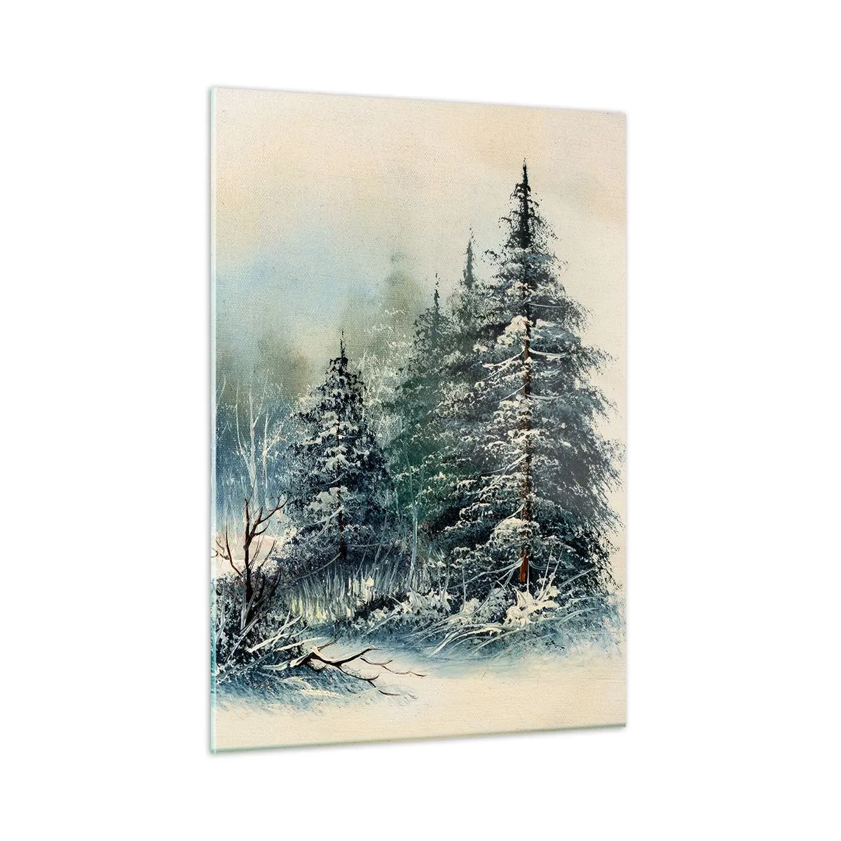 Obraz na skle - Pripravenie na Vianoce - 50x70 cm