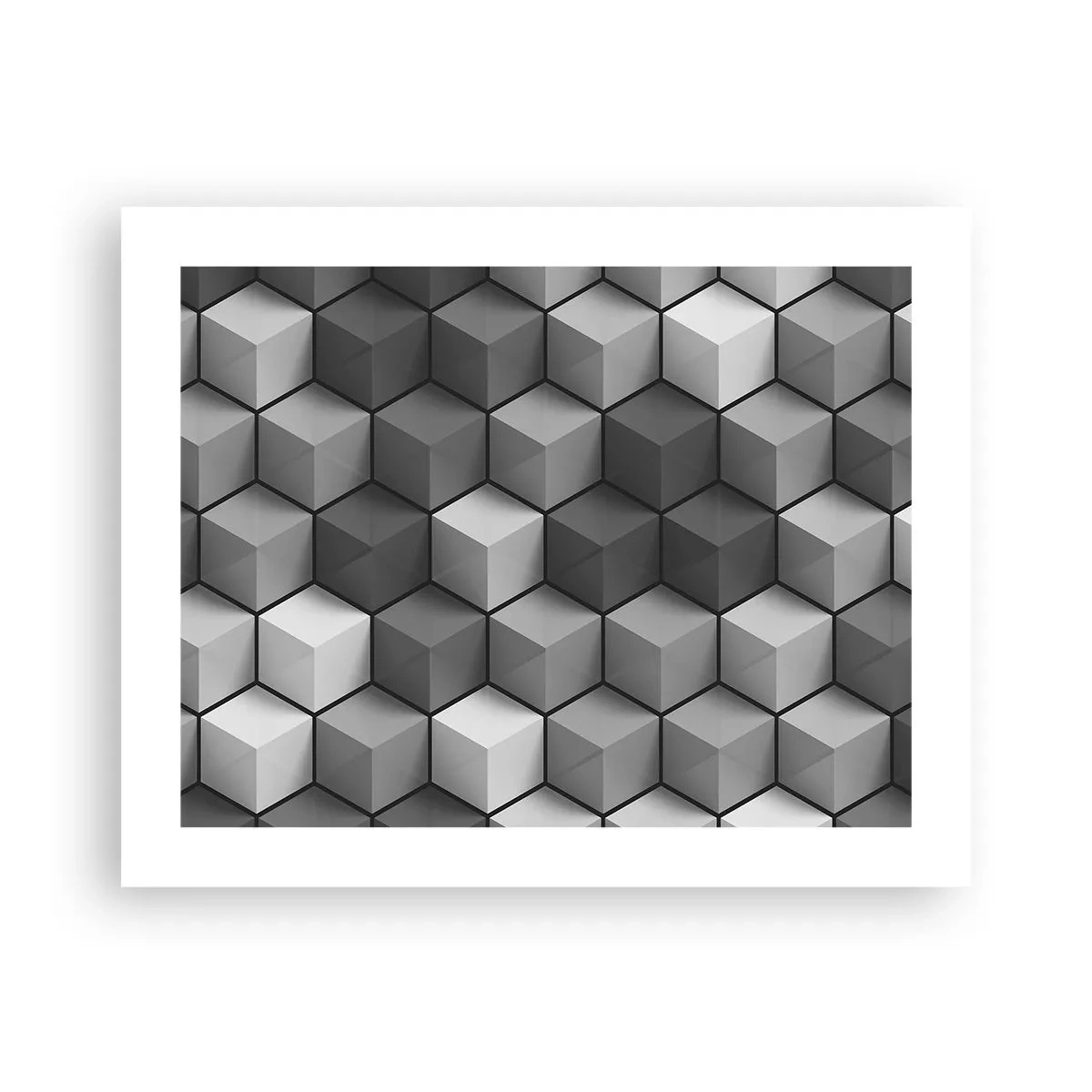 Plagát - Kubistické puzzle - 50x40 cm