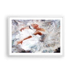 Plagát v bielom ráme - Jemná a ľahká ako tyl - 70x50 cm