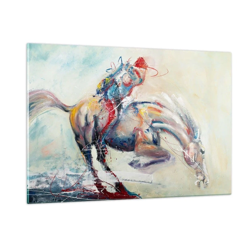 Obraz na skle - Drž sa, letíme - 120x80 cm