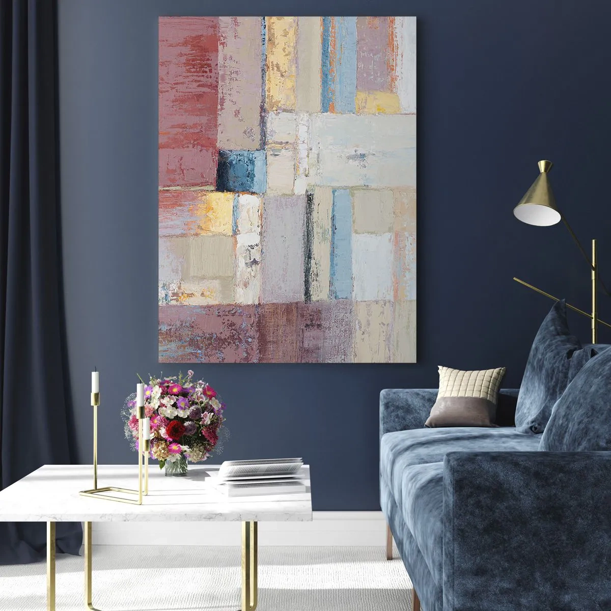 Obraz na skle - Kľud geometrie - 80x120 cm