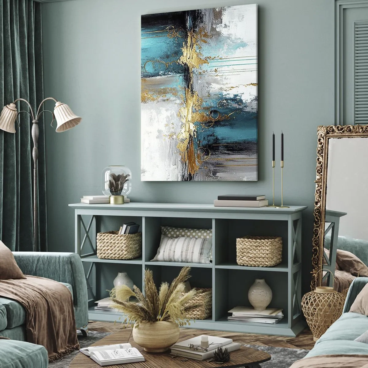 Obraz na plátne - Všetko plynie - 55x100 cm