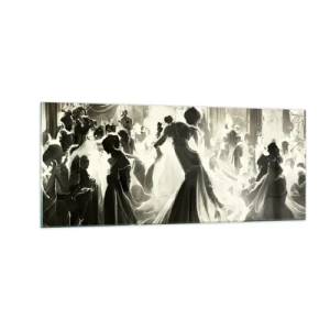 Obraz na skle - Veľká maškaráda - 100x40 cm