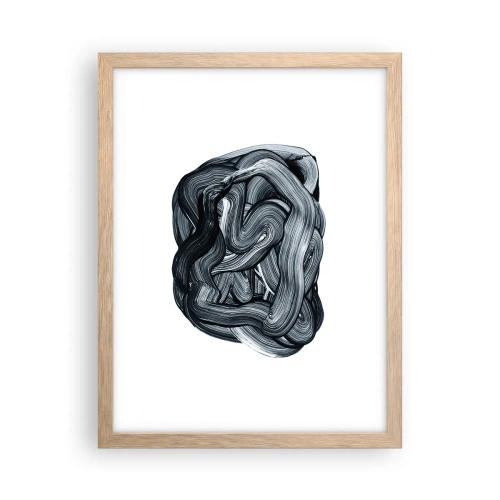 Plagát v ráme zo svetlého duba - Nie je to tak jednoduché - 30x40 cm