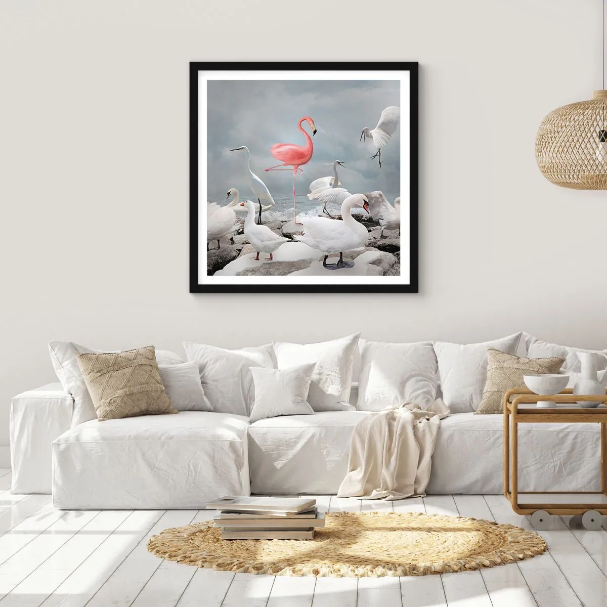 Plagát v čiernom ráme - Kde som sa tu vzal? - 60x60 cm
