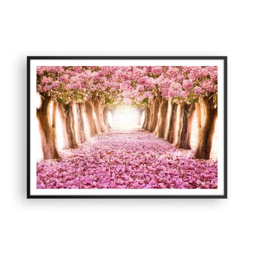 Plagát v čiernom ráme - Cesta do raja - 100x70 cm