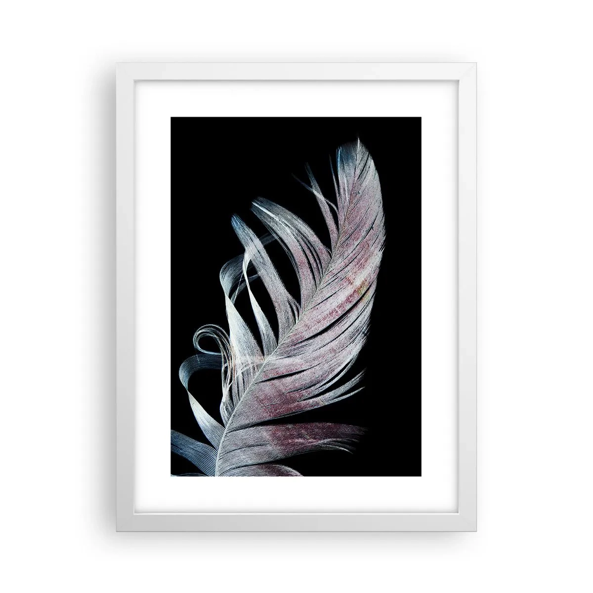 Plagát v bielom ráme - Premýšľajte o dotyku - 30x40 cm