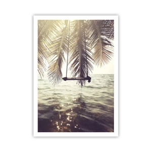 Plagát - Hojdať sa ľubovoľne v oblakoch - 70x100 cm