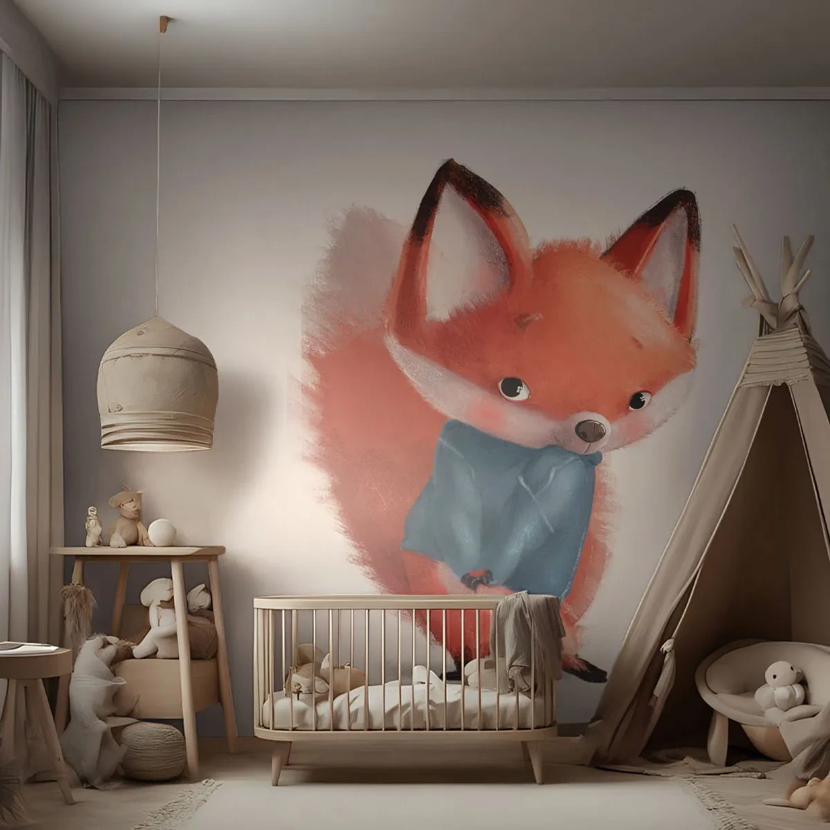 Fototapeta Premium Sand - Pristane mi to? - Pre deti, Fox, Rozprávka - 350x256 cm