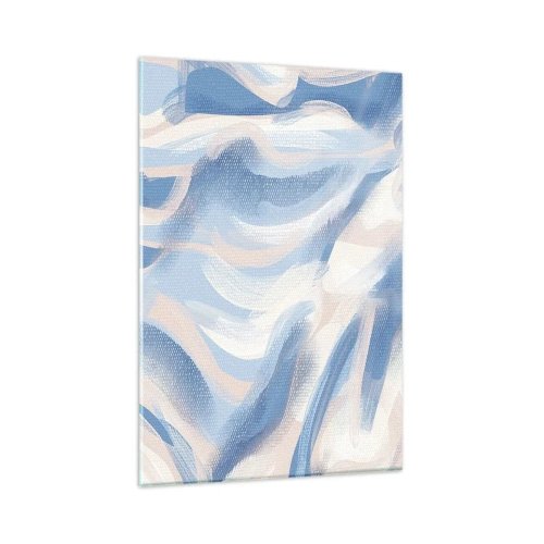 Obraz na skle - Modré kolísanie - 80x120 cm