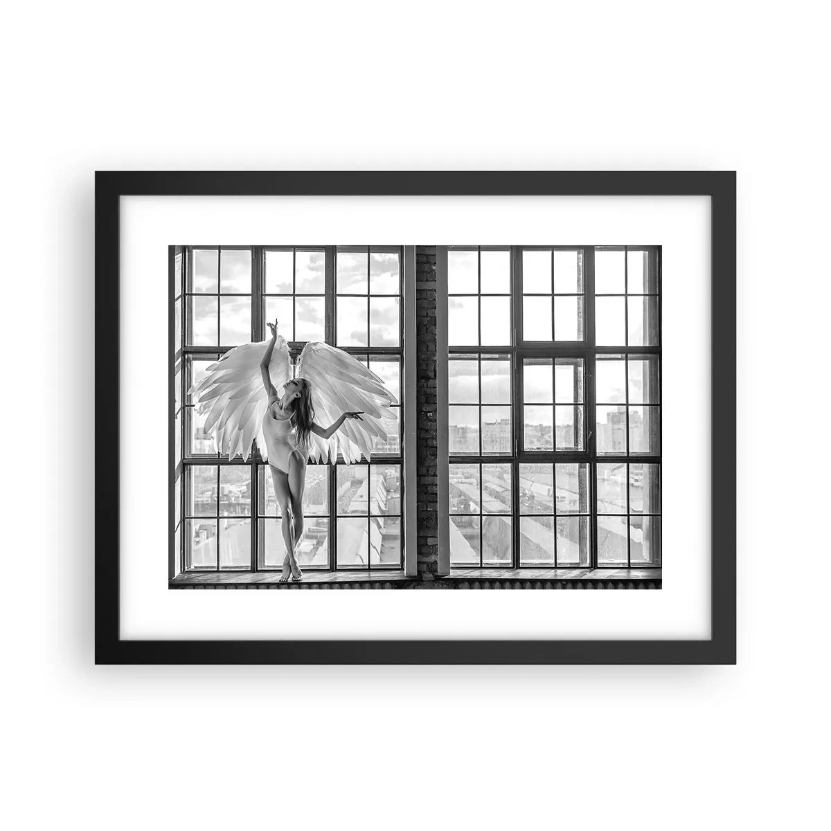 Plagát v čiernom ráme - Mesto anjelov? - 40x30 cm