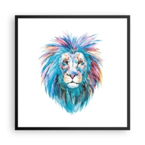 Plagát v čiernom ráme - Elektrizujúca aura - 60x60 cm