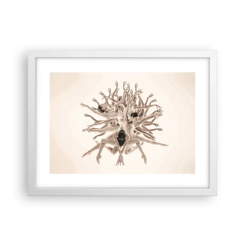 Plagát v bielom ráme - Rozkvet v tanci - 40x30 cm