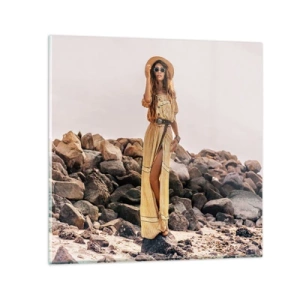 Obraz na skle - Kúzlo kameňov - 50x50 cm