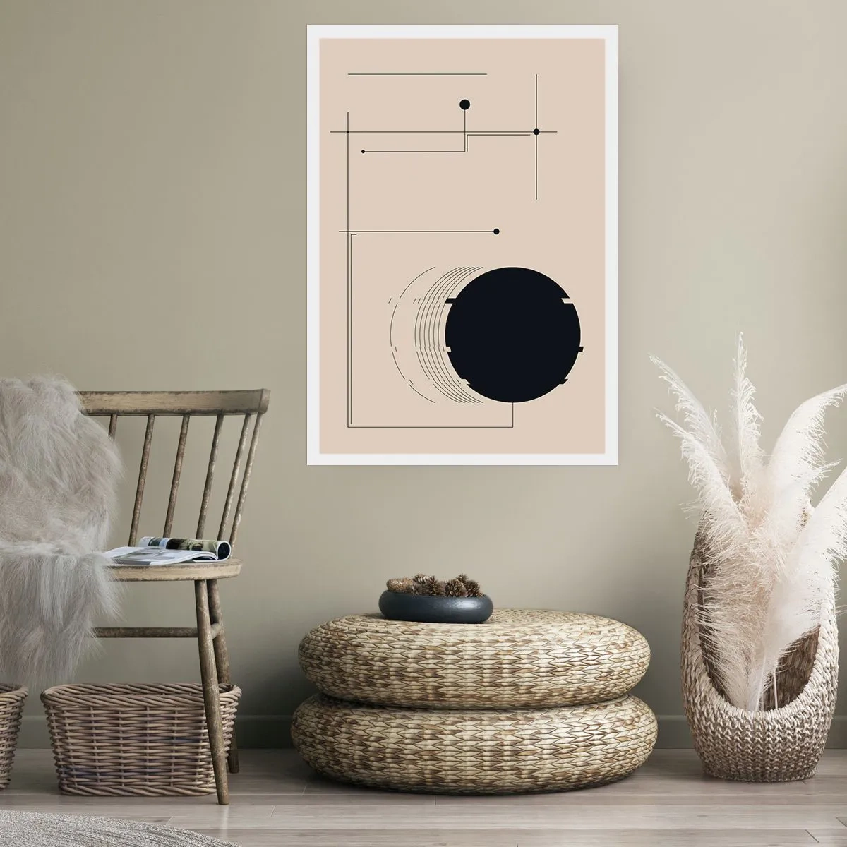 Plagát - Pružná a dynamická kompozícia - 70x100 cm