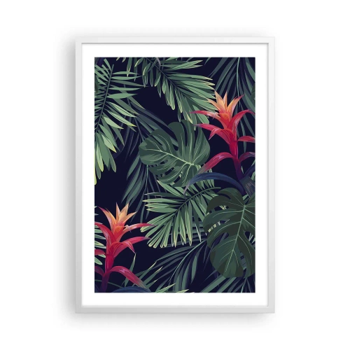 Plagát v bielom ráme - Vzplanúť v zelenom - 50x70 cm