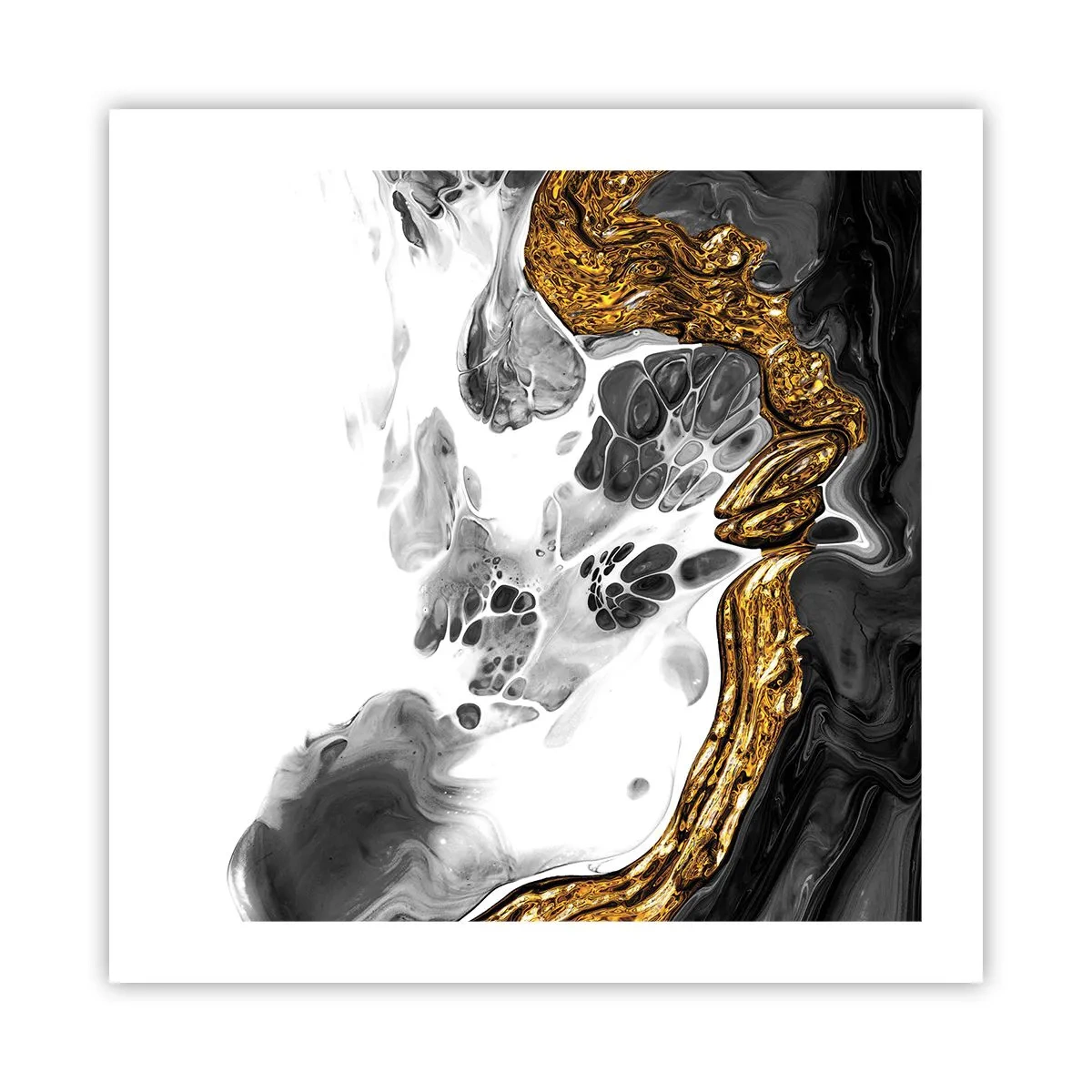 Plagát - Organická kompozícia - 50x50 cm