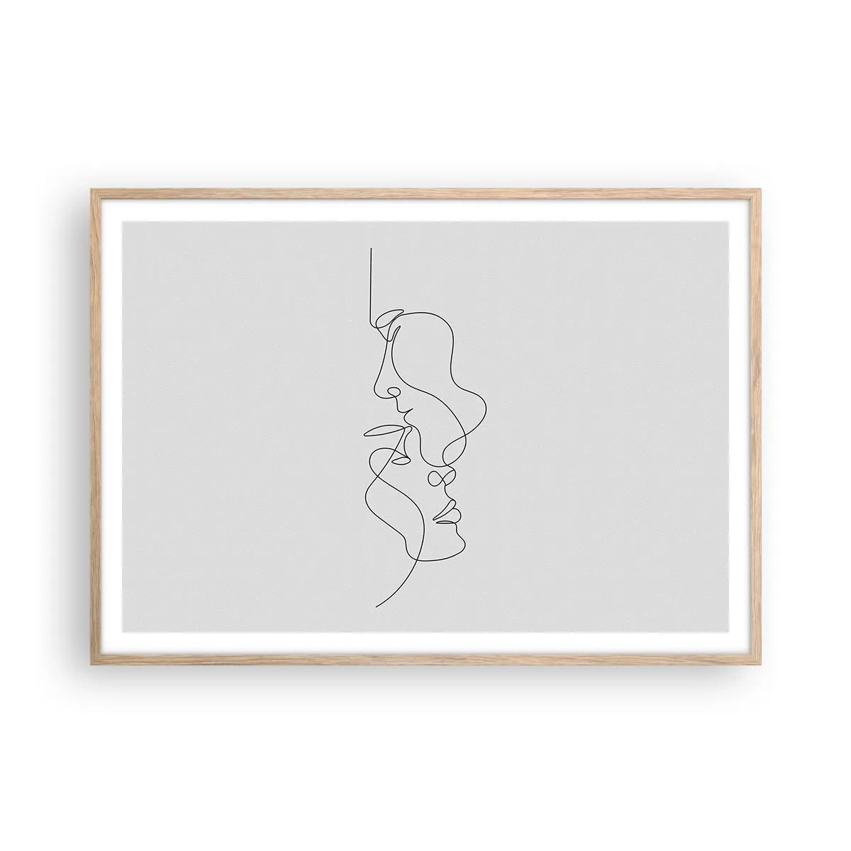 Plagát v ráme zo svetlého duba - Žiar vášnivých túžob - 100x70 cm